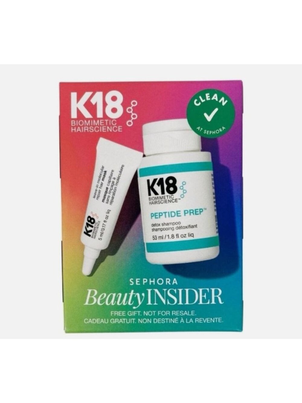 K18 Sephora Beauty Insider Mini Try Me Set - Peptide Prep + Mask - Picture 2 of 2